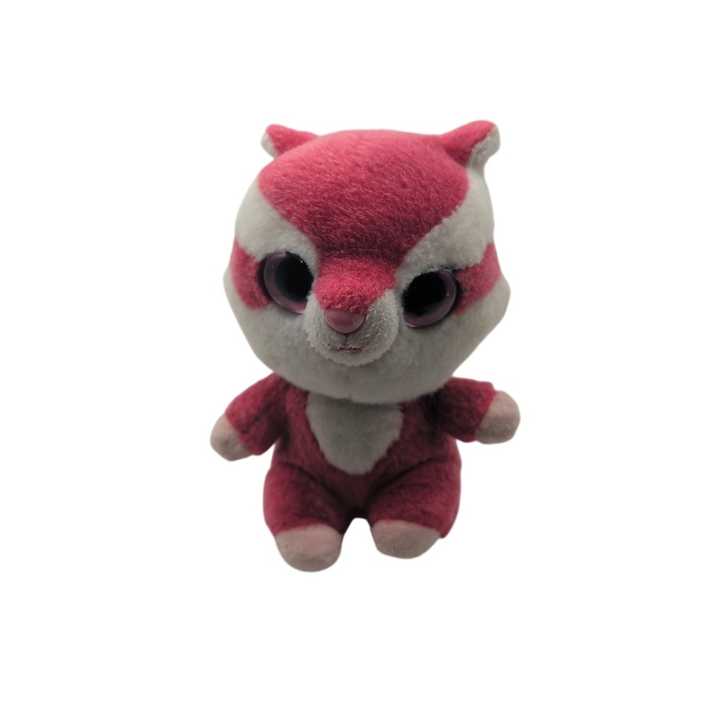 Aurora Plush Toy Pink YooHoo Friends Squirrel Big Eyes Collectible